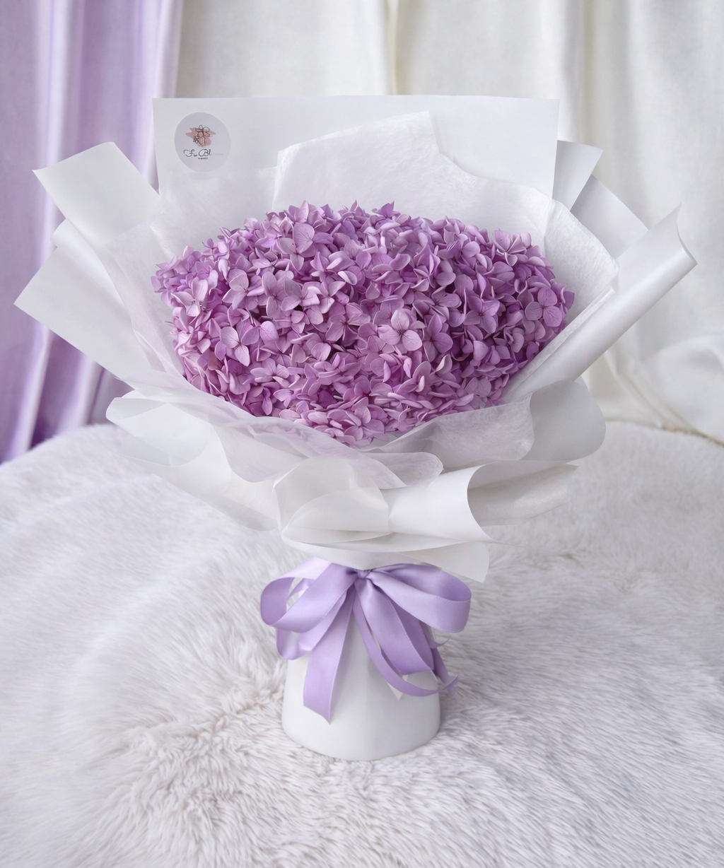 Preserved Purple Hydrangea*