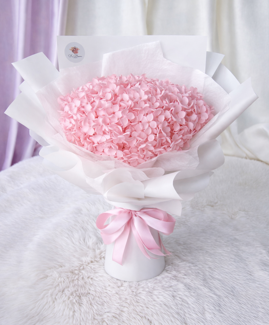 Preserved Pink Hydrangea*