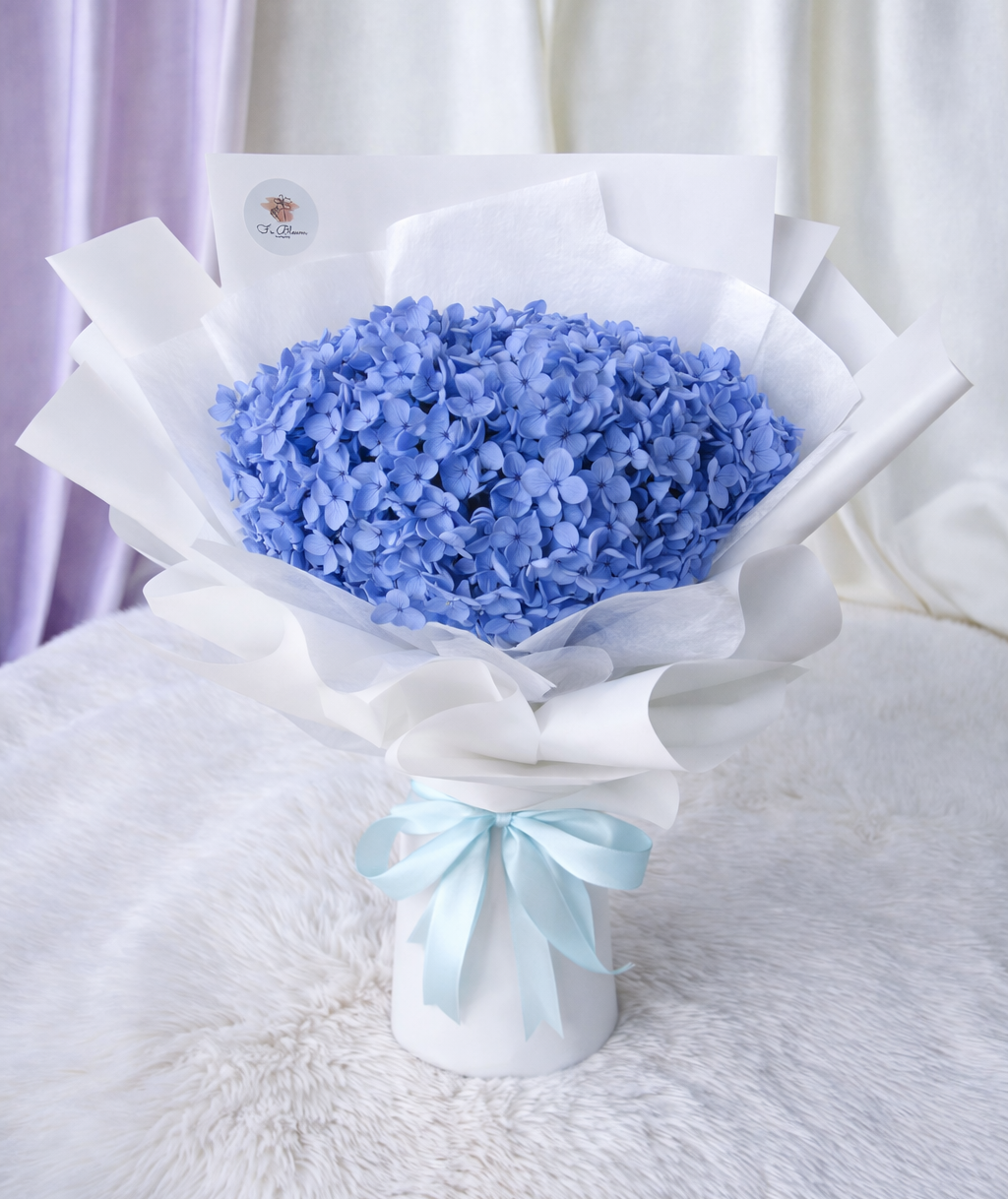 Preserved Blue Hydrangea*