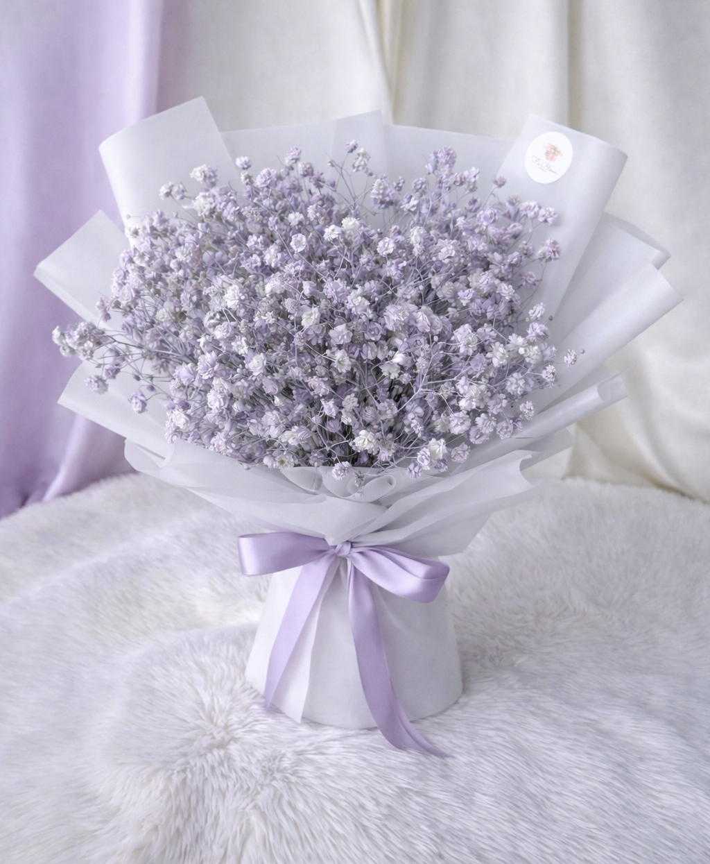 Purple Baby's Breath Bouquet*