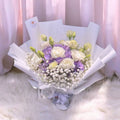 Purple Hydrangea, Eustoma & Baby's Breath Bouquet
