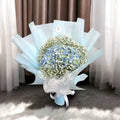 Light Blue Hydrangea & Baby’s Breath Bouquet