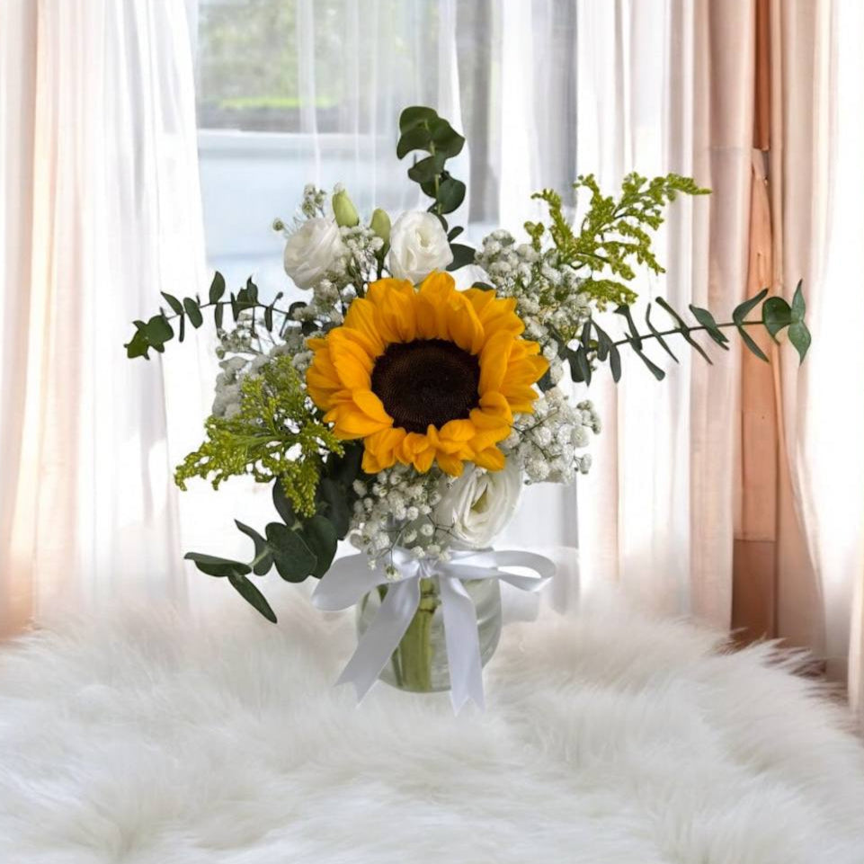 [VASE] Sunflower Eustoma*