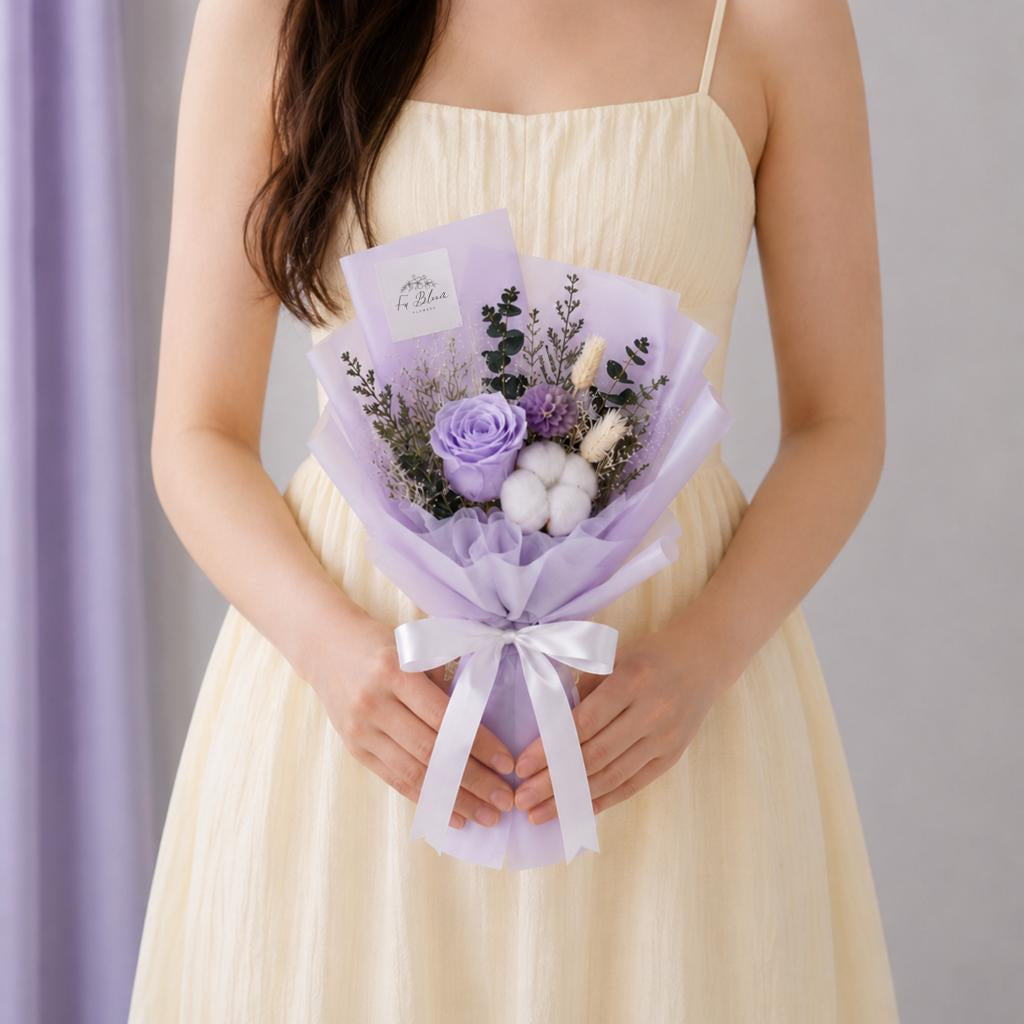 Aveera Purple Preserved Bouquet*
