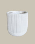 White Fibrestone Pot – 24cm